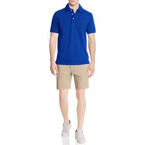 Men's Bright Cobalt Short Sleeve Solid Stretch Cotton Pique Polo Shirt